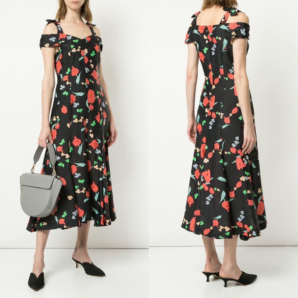 NWT Alice McCall One Kiss Floral Midi Dress - Picture 2 of 8